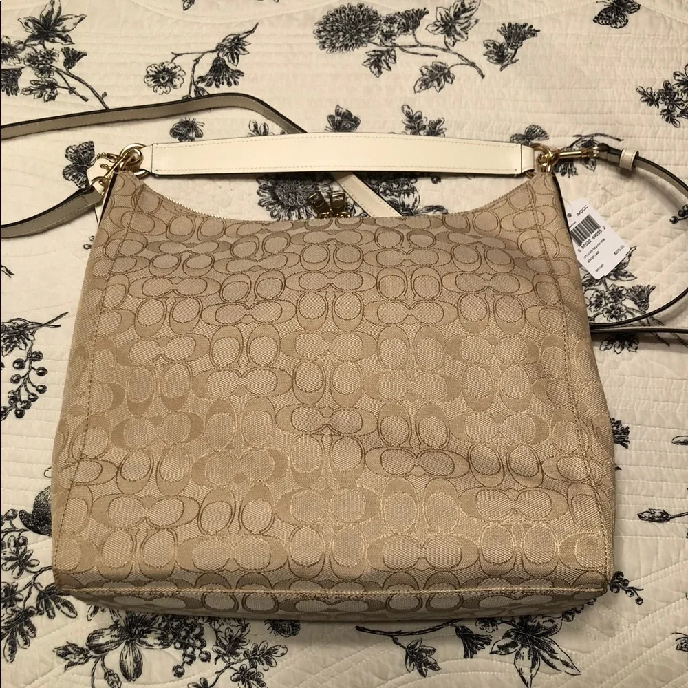 Coach Signature Celeste Convertible Hobo, Two Way Bag #F58327 NWT 2017